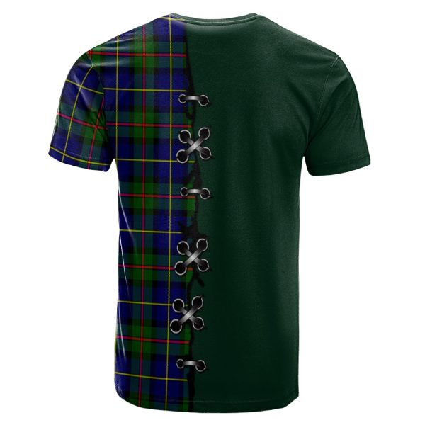 MacLeod of Harris Modern Tartan T-shirt - Lion Rampant And Celtic Thistle Style Hot on Sale - Image 2