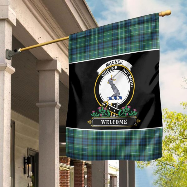 MacNeill of Colonsay Ancient Tartan Crest Garden Flag - Welcome Style Sale - Image 2