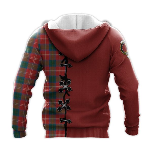 Chisholm Ancient Tartan Hoodie - Lion Rampant And Celtic Thistle Style For Cheap - Image 3