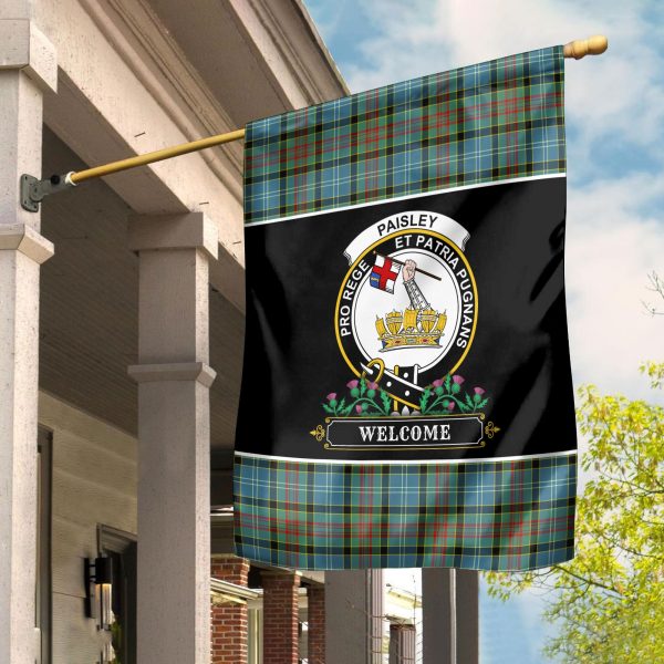 Paisley District Tartan Crest Garden Flag - Welcome Style For Discount - Image 2