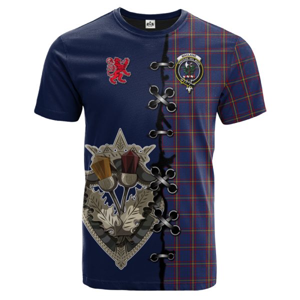 MacLaine of Lochbuie Tartan T-shirt - Lion Rampant And Celtic Thistle Style Online