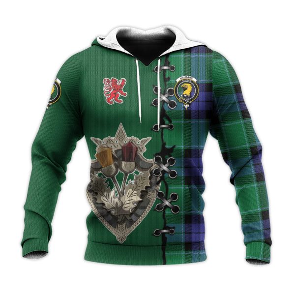Haldane Tartan Hoodie - Lion Rampant And Celtic Thistle Style Cheap - Image 2