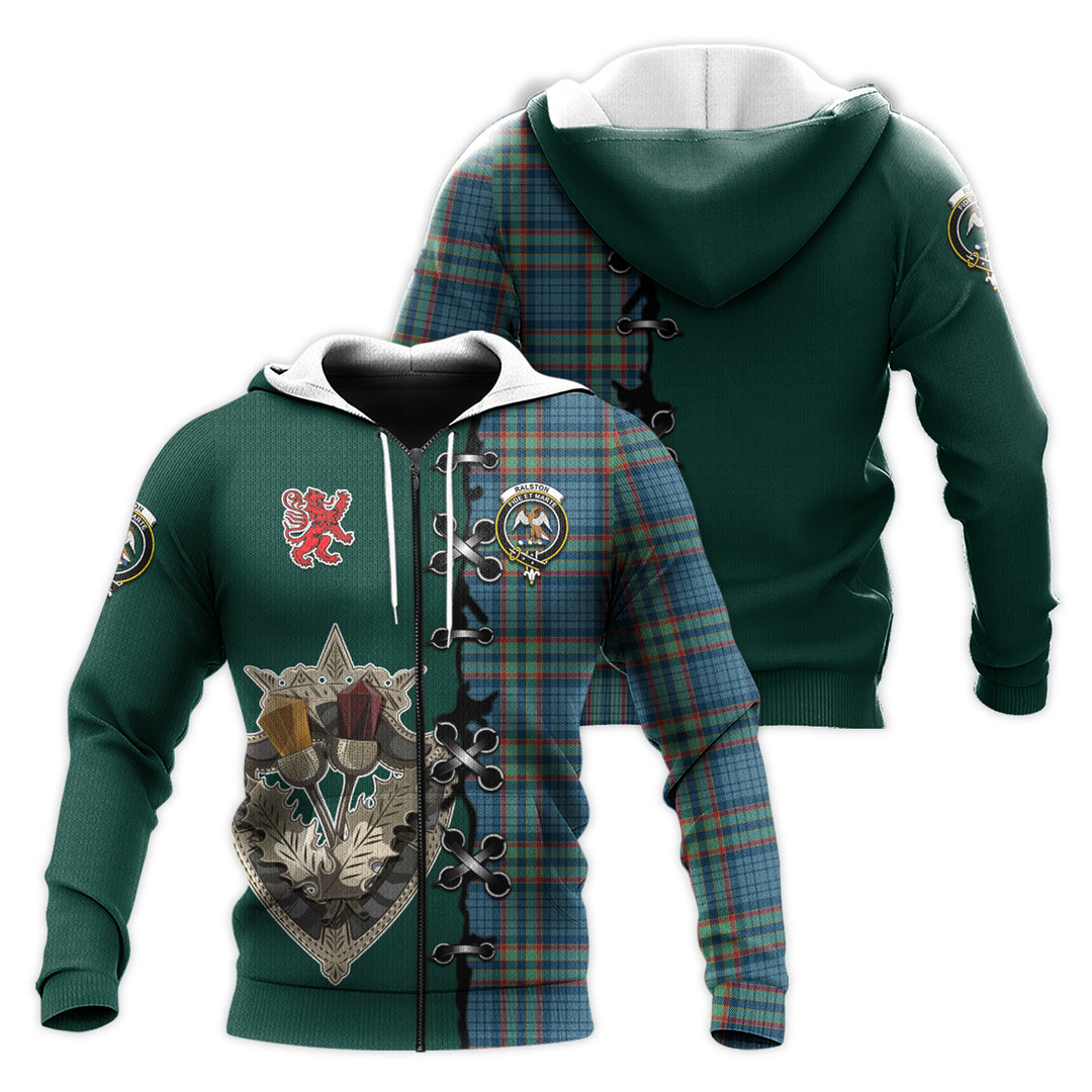 Ralston UK Tartan Hoodie – Lion Rampant And Celtic Thistle Style Sale