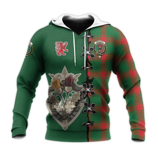Middleton Modern Tartan Hoodie - Lion Rampant And Celtic Thistle Style Fashion - Image 2