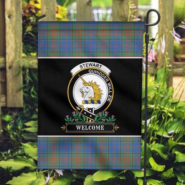 Stewart of Appin Hunting Ancient Tartan Crest Garden Flag - Welcome Style Sale