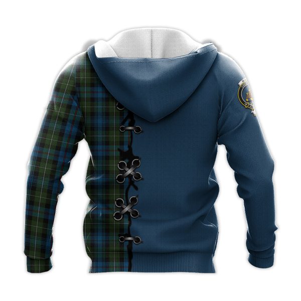 Mackenzie Tartan Hoodie - Lion Rampant And Celtic Thistle Style Online - Image 3