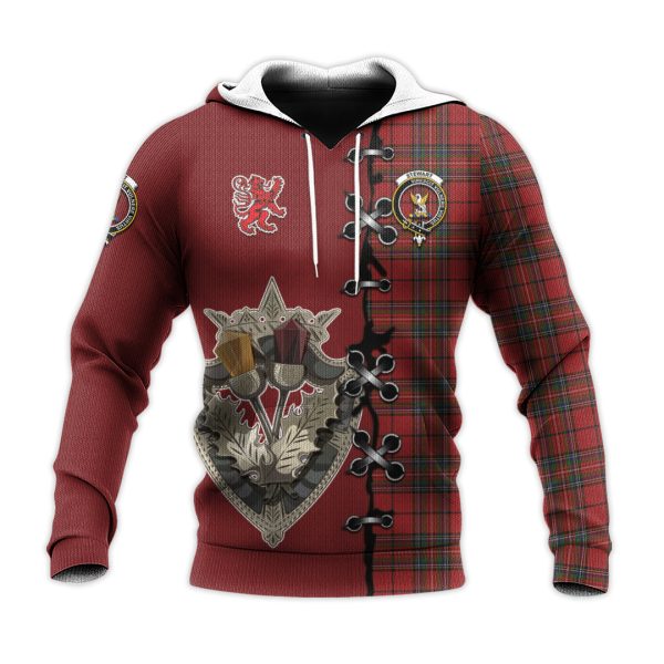 Stewart of Galloway Tartan Hoodie - Lion Rampant And Celtic Thistle Style Discount - Image 2