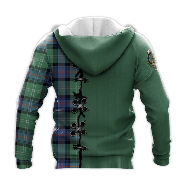 Sutherland Ancient Tartan Hoodie - Lion Rampant And Celtic Thistle Style Discount - Image 3