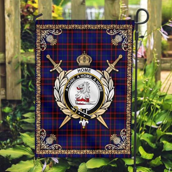 Home Modern Tartan Crest Garden Flag - Celtic Thistle Style For Cheap - Image 2