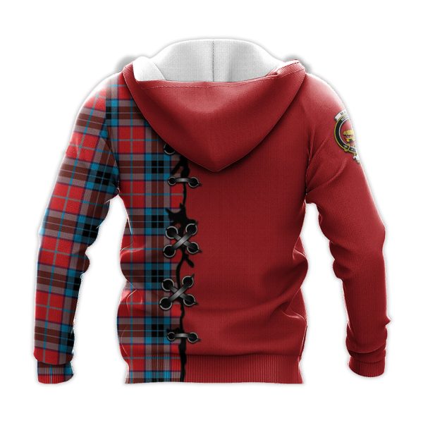 MacTavish Modern Tartan Hoodie - Lion Rampant And Celtic Thistle Style Cheap - Image 3