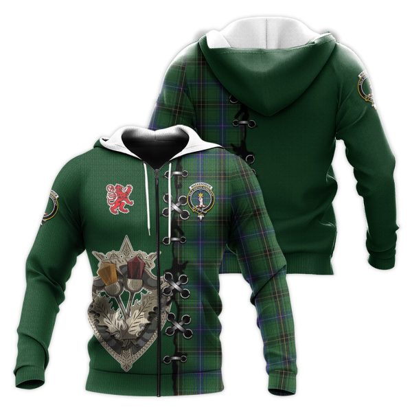MacKendrick Tartan Hoodie - Lion Rampant And Celtic Thistle Style For Discount