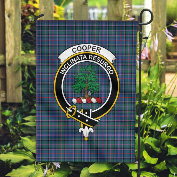 Cooper Ancient Tartan Crest 2 Garden Flag Online now