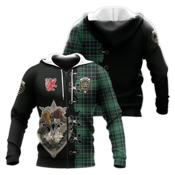 MacAulay Hunting Ancient Tartan Hoodie - Lion Rampant And Celtic Thistle Style Supply
