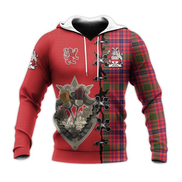 MacRow Tartan Hoodie - Lion Rampant And Celtic Thistle Style Online now - Image 2