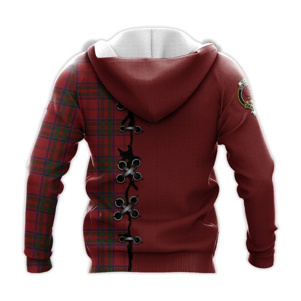 MacDonell of Keppoch Tartan Hoodie - Lion Rampant And Celtic Thistle Style For Discount - Image 3