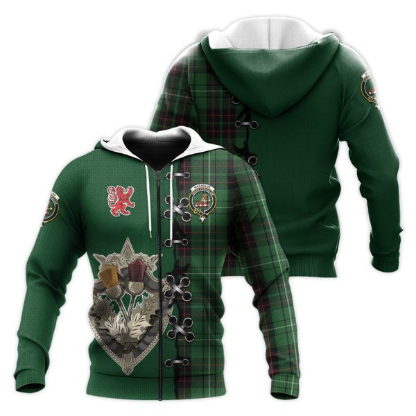MacAulay of Lewis Tartan Hoodie - Lion Rampant And Celtic Thistle Style For Discount