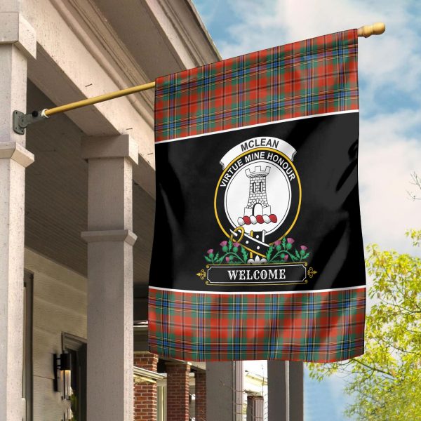 McLean of Duart Ancient Tartan Crest Garden Flag - Welcome Style Online - Image 2