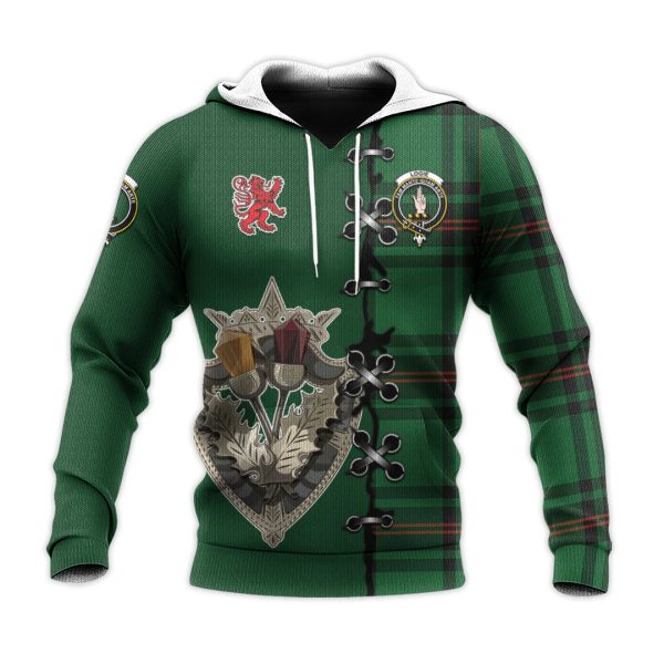 Logie Tartan Hoodie - Lion Rampant And Celtic Thistle Style Sale - Image 2