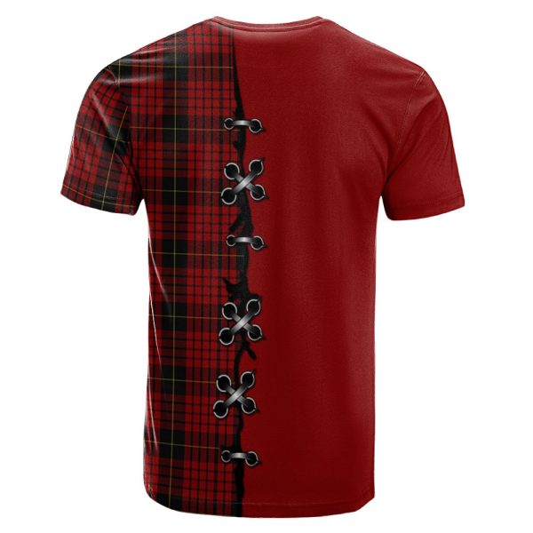 MacQueen Tartan T-shirt - Lion Rampant And Celtic Thistle Style For Cheap - Image 2