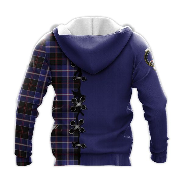 Dunlop Modern Tartan Hoodie - Lion Rampant And Celtic Thistle Style For Cheap - Image 3