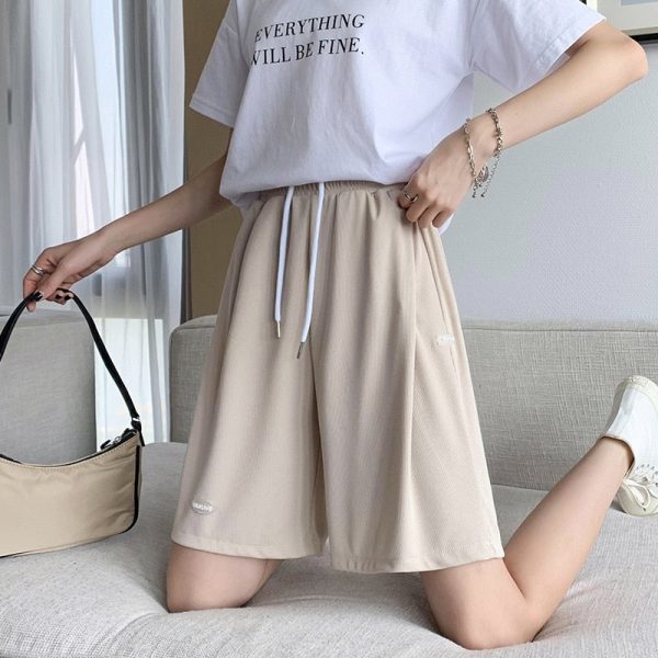 Summer Casual Shorts Women Plus Size High Waist Loose Women Shorts Sale - Image 3